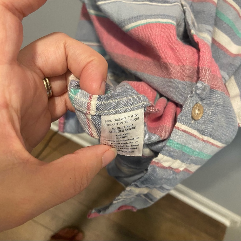 Faherty Multicolor Striped Button Down Shirt - image 3